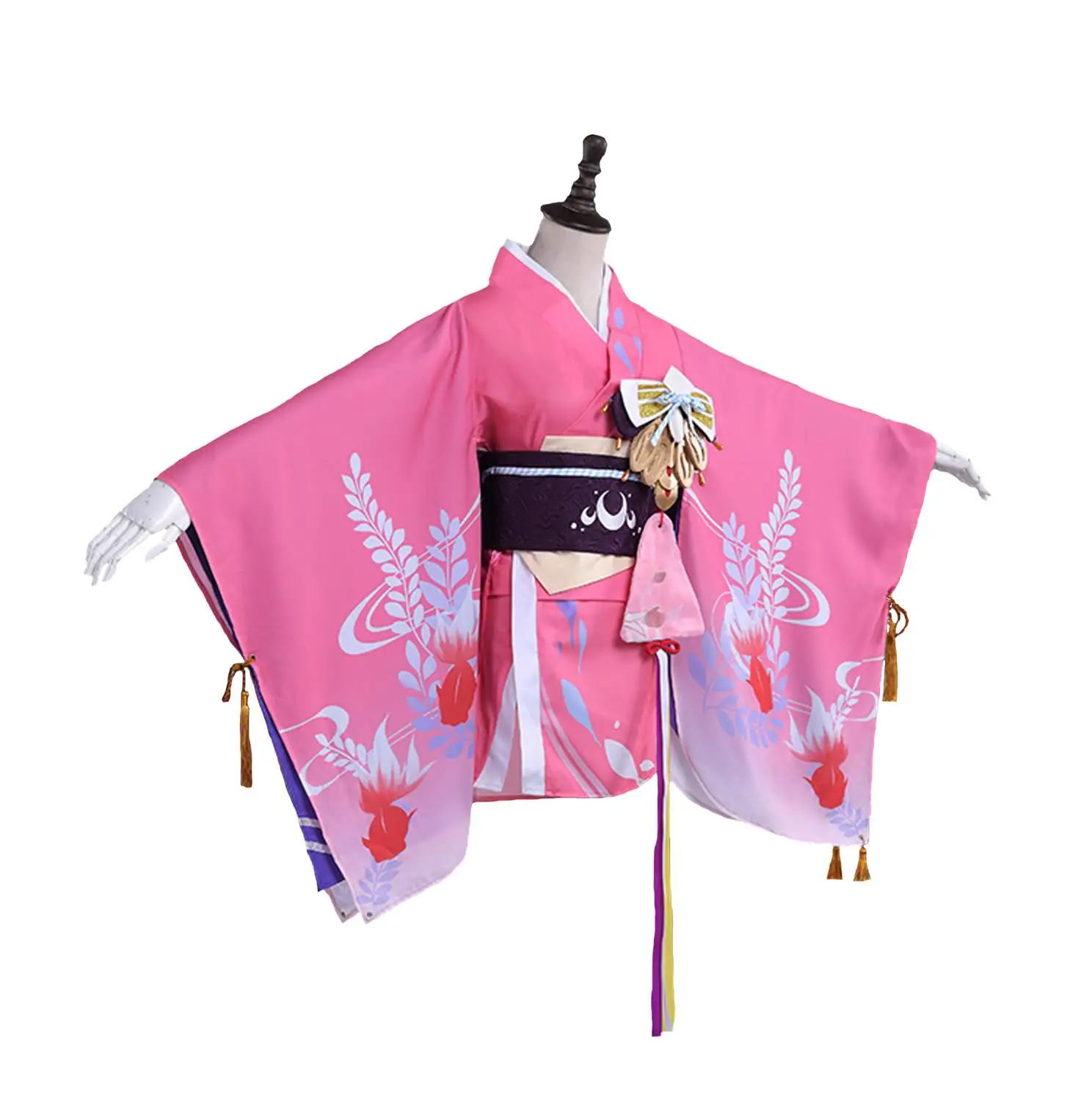 Новинка летнее кимоно для косплея LIVA GIRL из аниме Onmyoji Kagura с золотыми