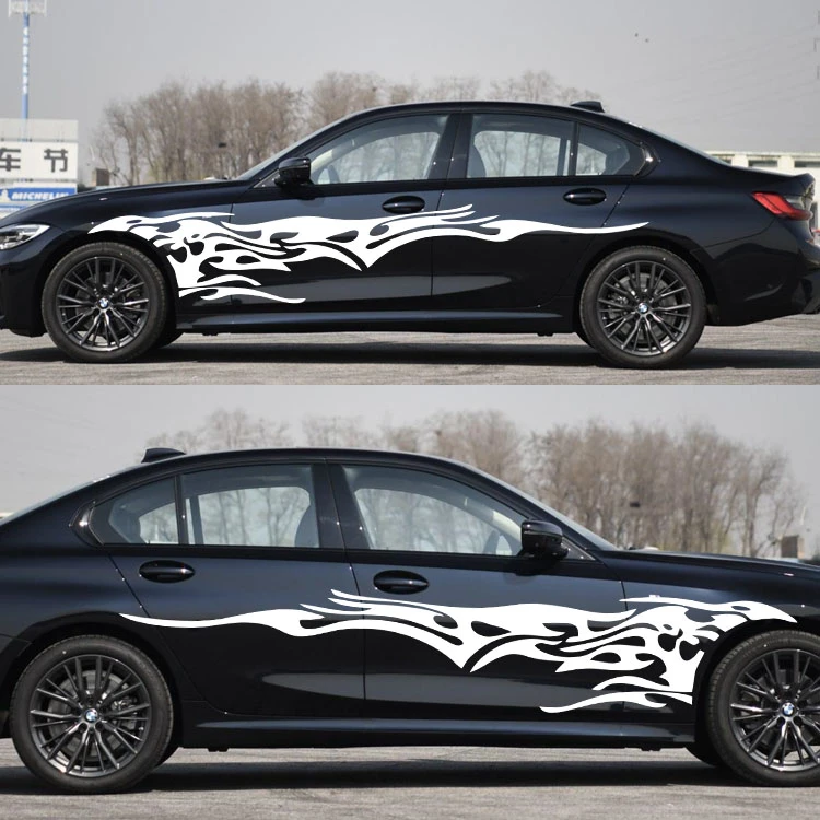 

Racing Stickers Car Vinly Sticker Auto Side Body Stickers For Audi BMW Ford Volkswagen Toyota Vinyl Film Car Accessories