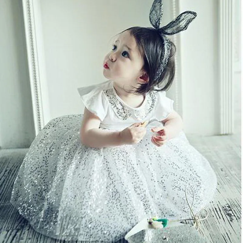 Детская футболка с блестками и юбка костюмы для маленьких девочек принцесса до