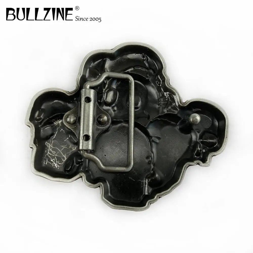 Пряжка для ремня с черепом Bullzine Оловянным покрытием FP-03397 подходит шириной 4 см |