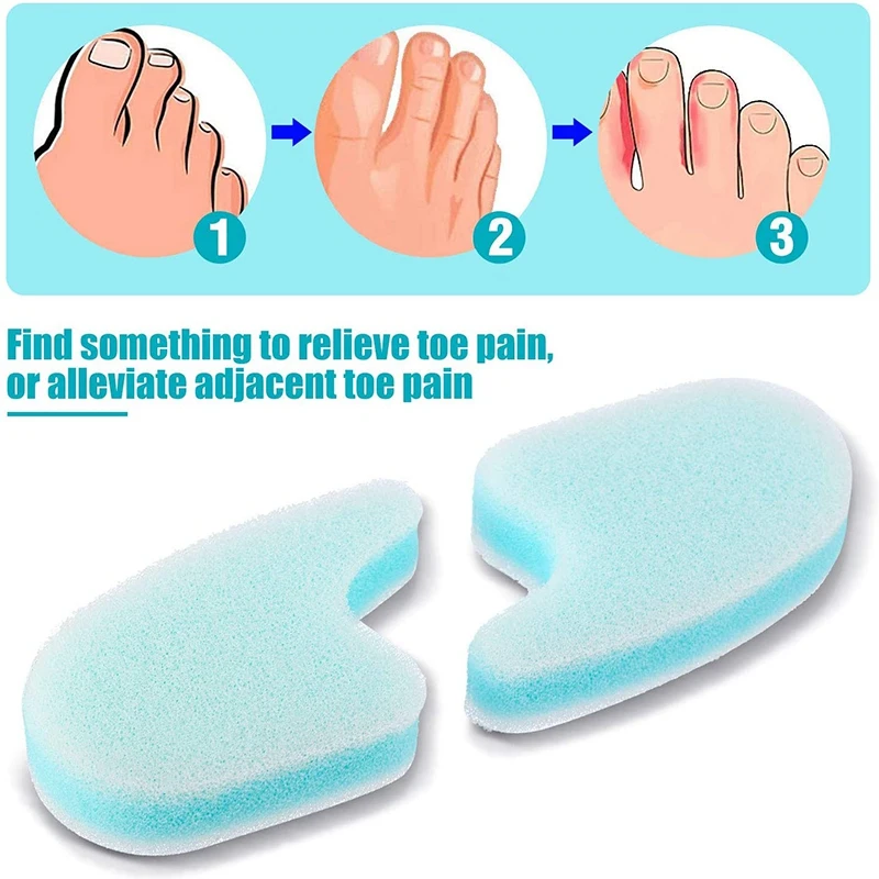 

16Pcs Foam Toe Isolation Pad Separator Toe for Toe Friction Relief Hammer Toe