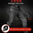 Брюки-карго для мужчин с карманами Открытый тактические тренировочные штаны в стиле милитари размера плюс Водонепроницаемый быстросохнущие эластичные брюки, спортивные брюки