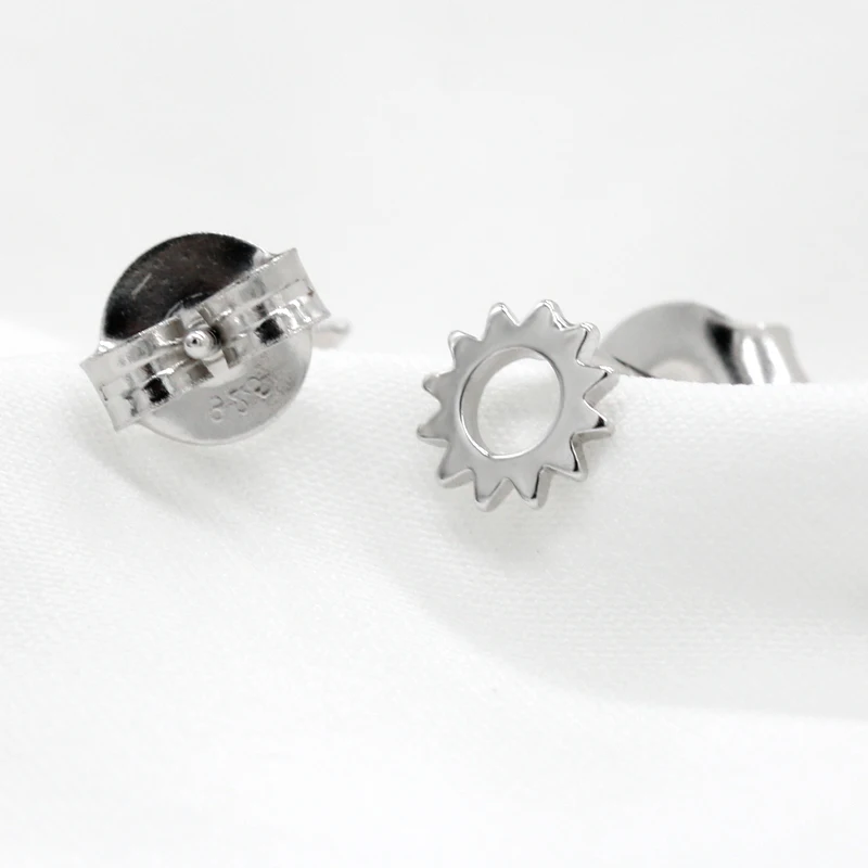 Для жены подарок подруге 925 серебро Симпатичные серьги-гвоздики крошечные серьги