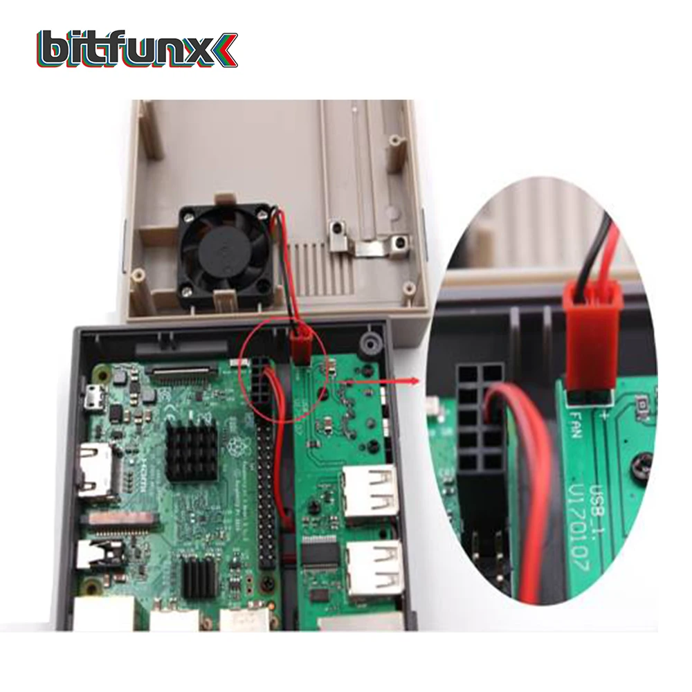 Чехол Mini NESPi Retroflag с охлаждающим вентилятором набор кнопок питания для Raspberry Pi