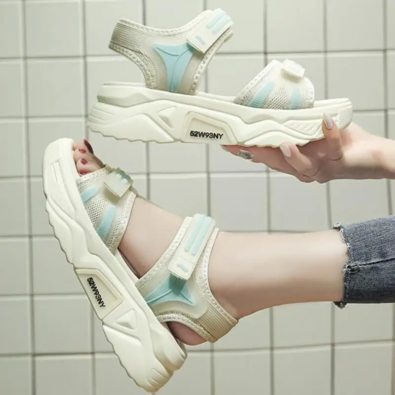 Женские сандалии с открытым носком ZALAVOR повседневные на толстой платформе