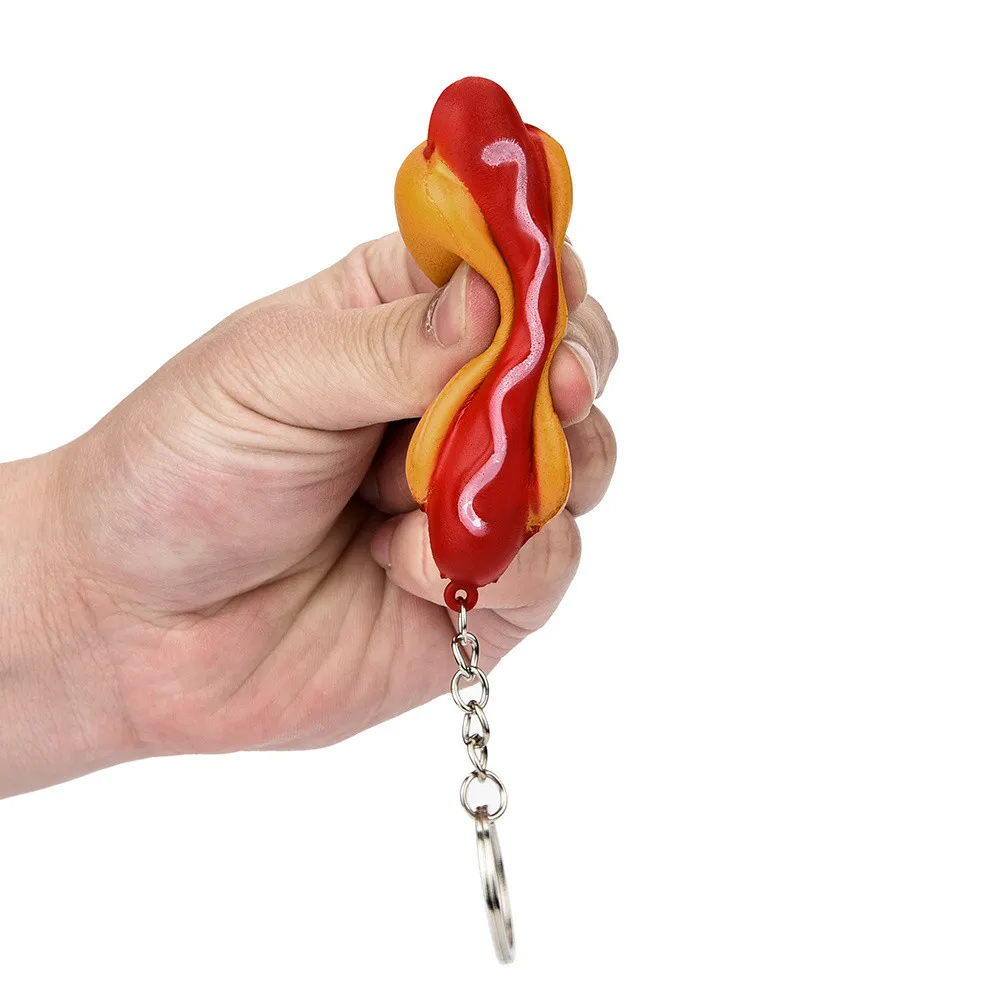 

5pcs Toys Hot Dog Hamburger French Fries Donut Ice Cream Slow Rising Toy Soft Squeeze Cute Toy Relieve Stress Funny Kid Toys