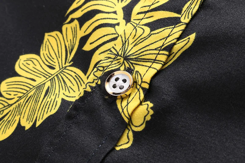 2020 Новая летняя модная мужская рубашка приталенная с коротким рукавом Цветочная