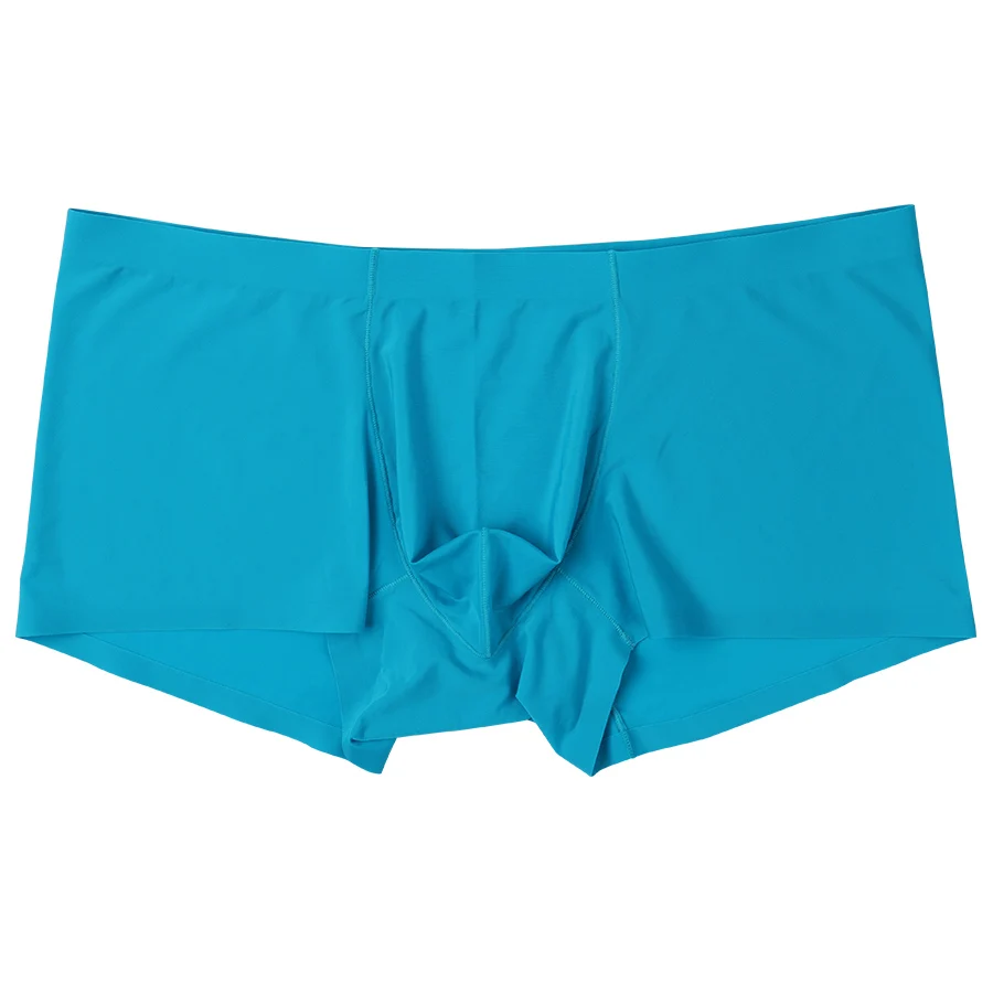 Бесшовные мужские боксеры мягкое Мужское нижнее белье Cueca Masculina боксеры спандекс 3D промежность боксеры нейлоновые трусы мужские шорты слипы 00806