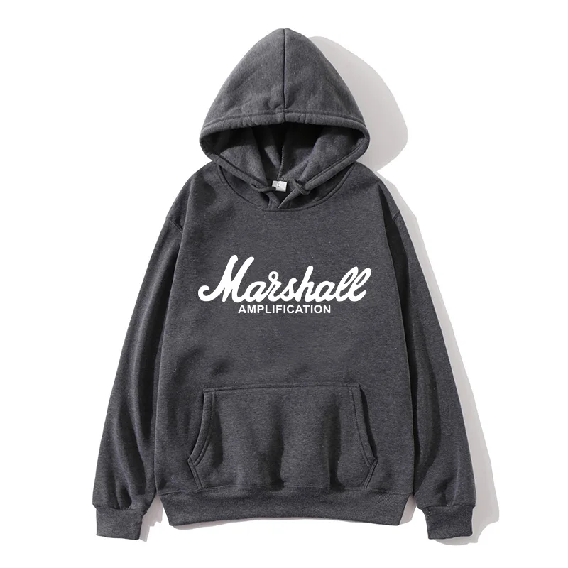 New Spring Autumn Marshall Hoodie Men Amplification Hoodies Mens Slim Hooded Sweatshirt Hip Hop Brand Streetwear Clothes