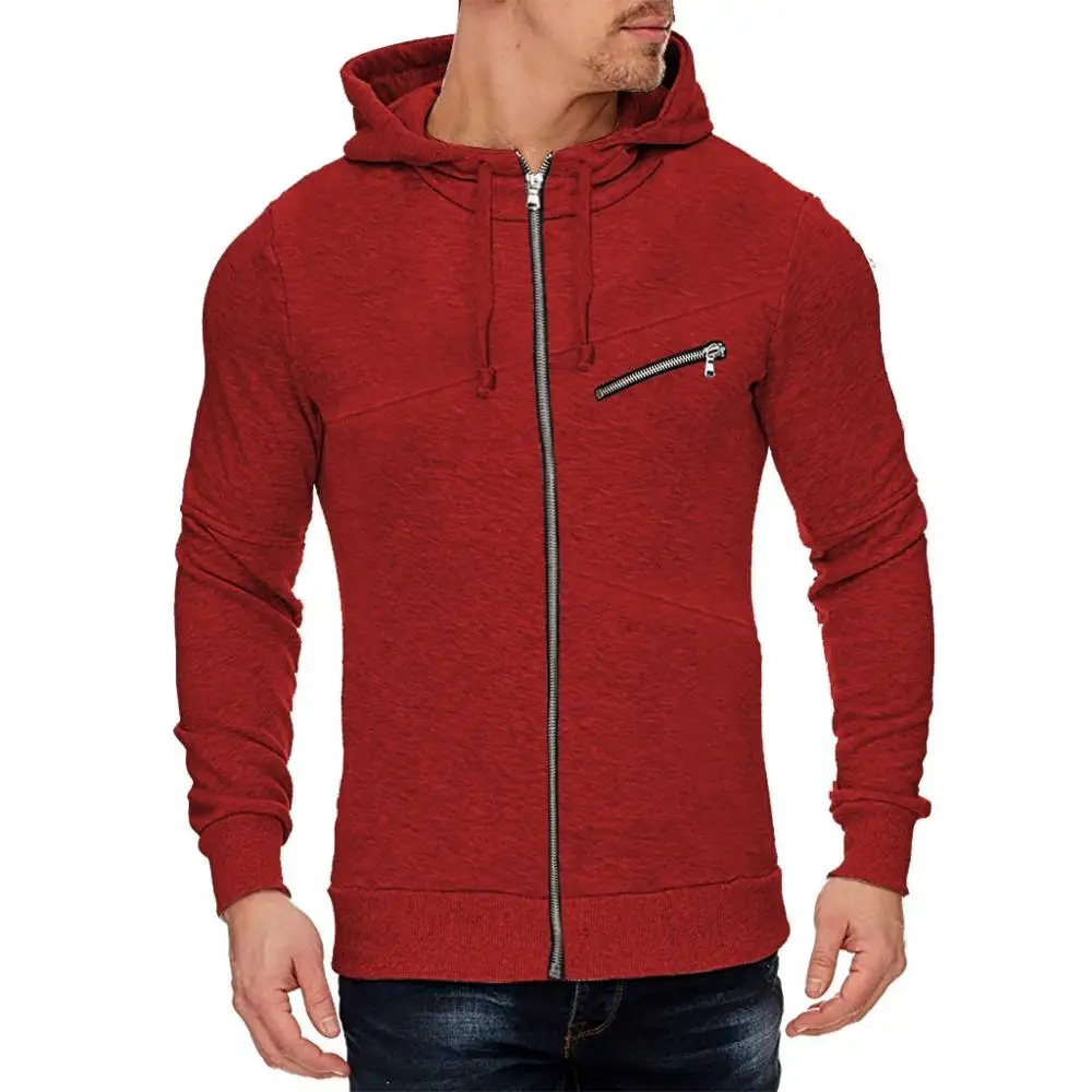 Куртка для бега спортивная одежда модная мужская зимняя толстовка на молнии с