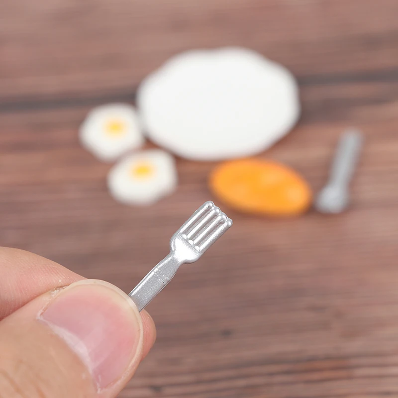 1 Набор 1/12 красочный кукольный домик миниатюрная Кухня Еда яйца молочный хлеб для