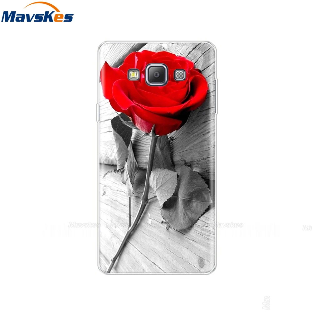 Фото Силиконовый чехол для Samsung Galaxy A3 2015, с изображением цветочного кота, A300, мягкая задняя крышка из ТПУ для Samsung A3 2015, A300H, A3000, SM-A300F №3