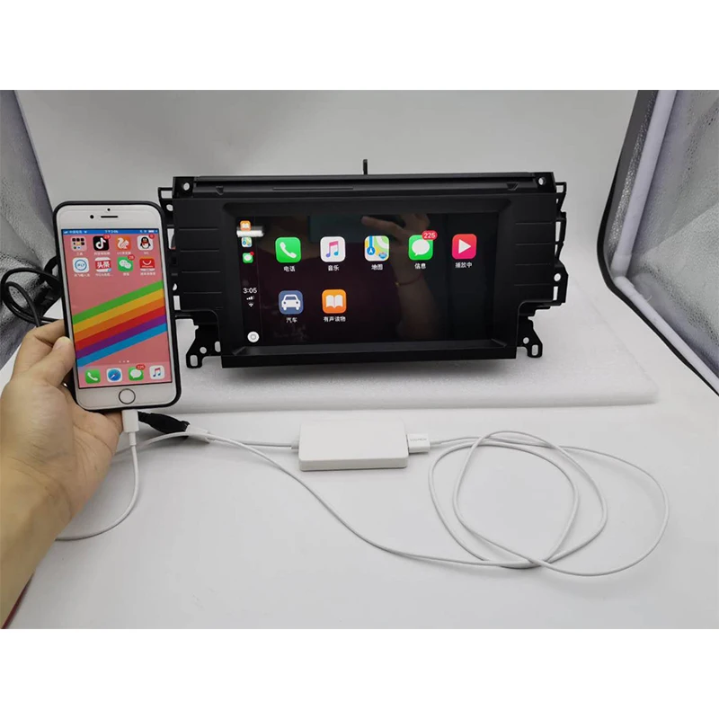 

ZaiXi Wired CarPlay Adapter Dongle Box auto connect Touch Screen Phone Car Radio By Head Unit For Safe Driving Control