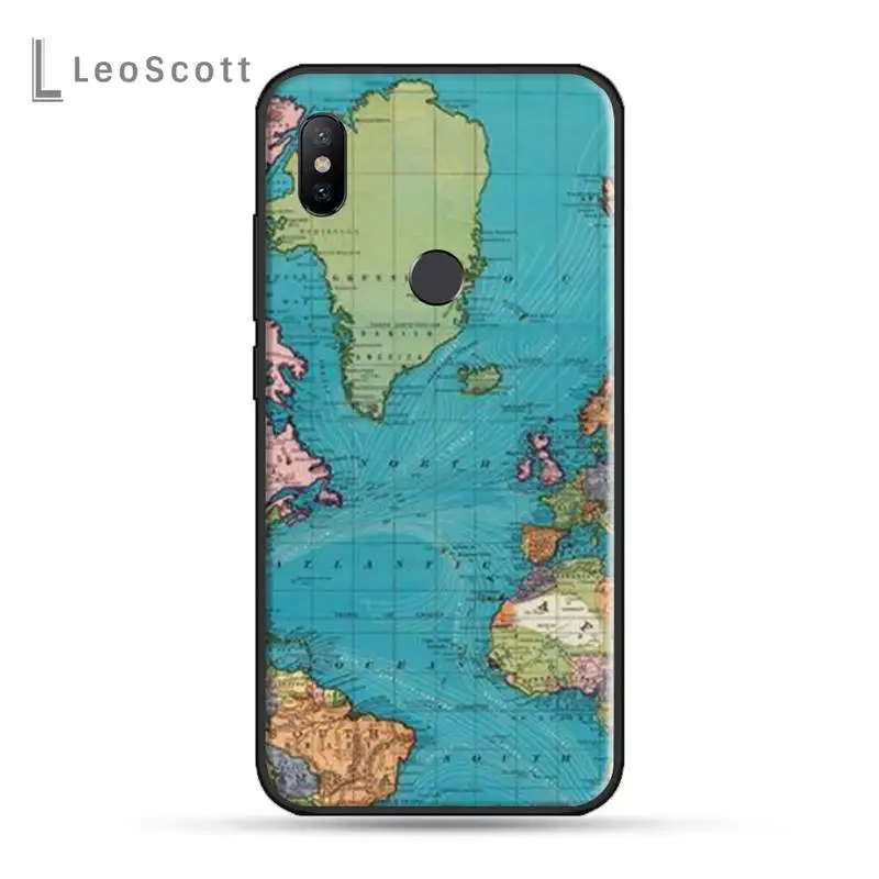 

Travel Map Ailplane Road sign Phone Case For xiaomi Redmi 5 5A plus 7A 8 note 2 3 4 5 5A 6 7 GO K20 A2