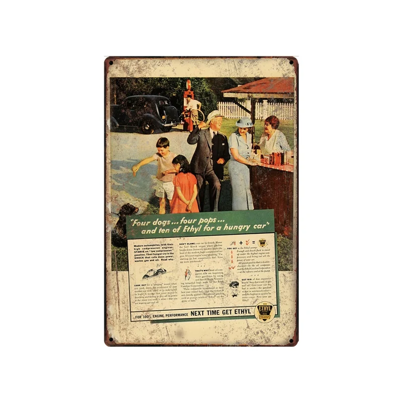 Ретро-стиль винтажная тарелка настенный паб домашнее искусство Декор автомобиль