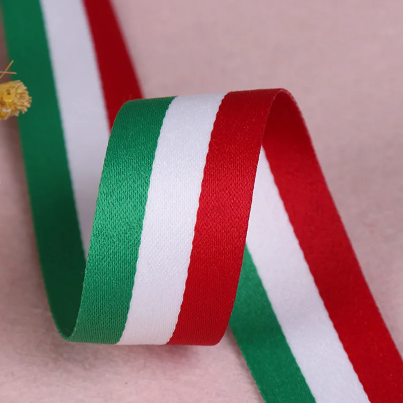 1M Green Blue Orange Stripe Cable Stain Ribbon DIY Sewing Cloth Hat Backpack Straps Bias Tape Hand Belt Accessories | Дом и сад