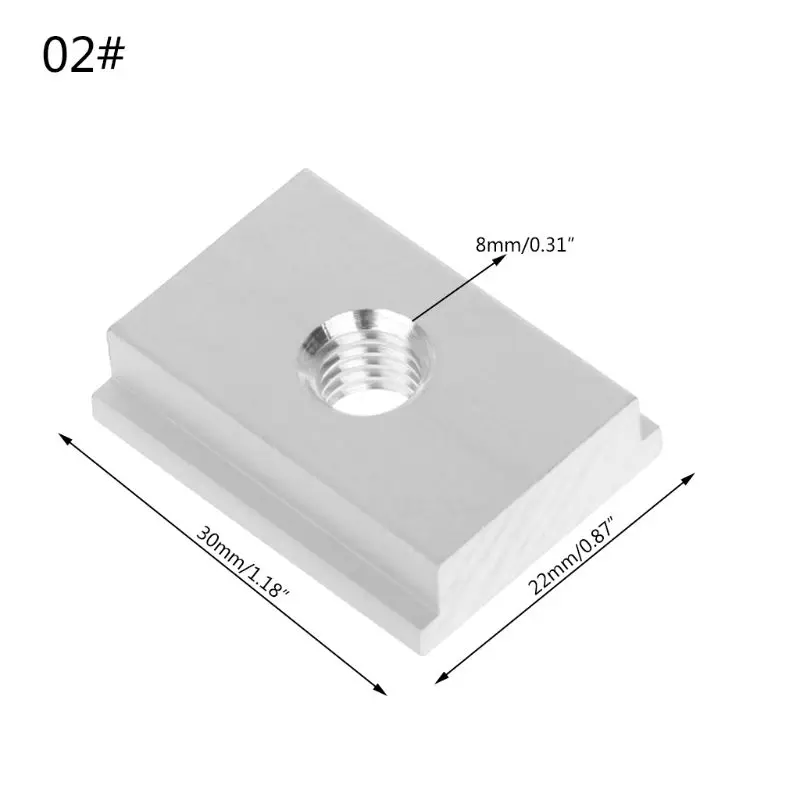Т образный слайдер M6/M8 скользящая гайка слот из алюминиевого сплава для
