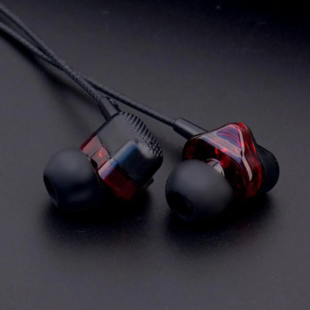 

3.5mm Wired Headphones Connectors Earphones Dynamic Heavy Bass Sports Music Gaming Headset In-ear