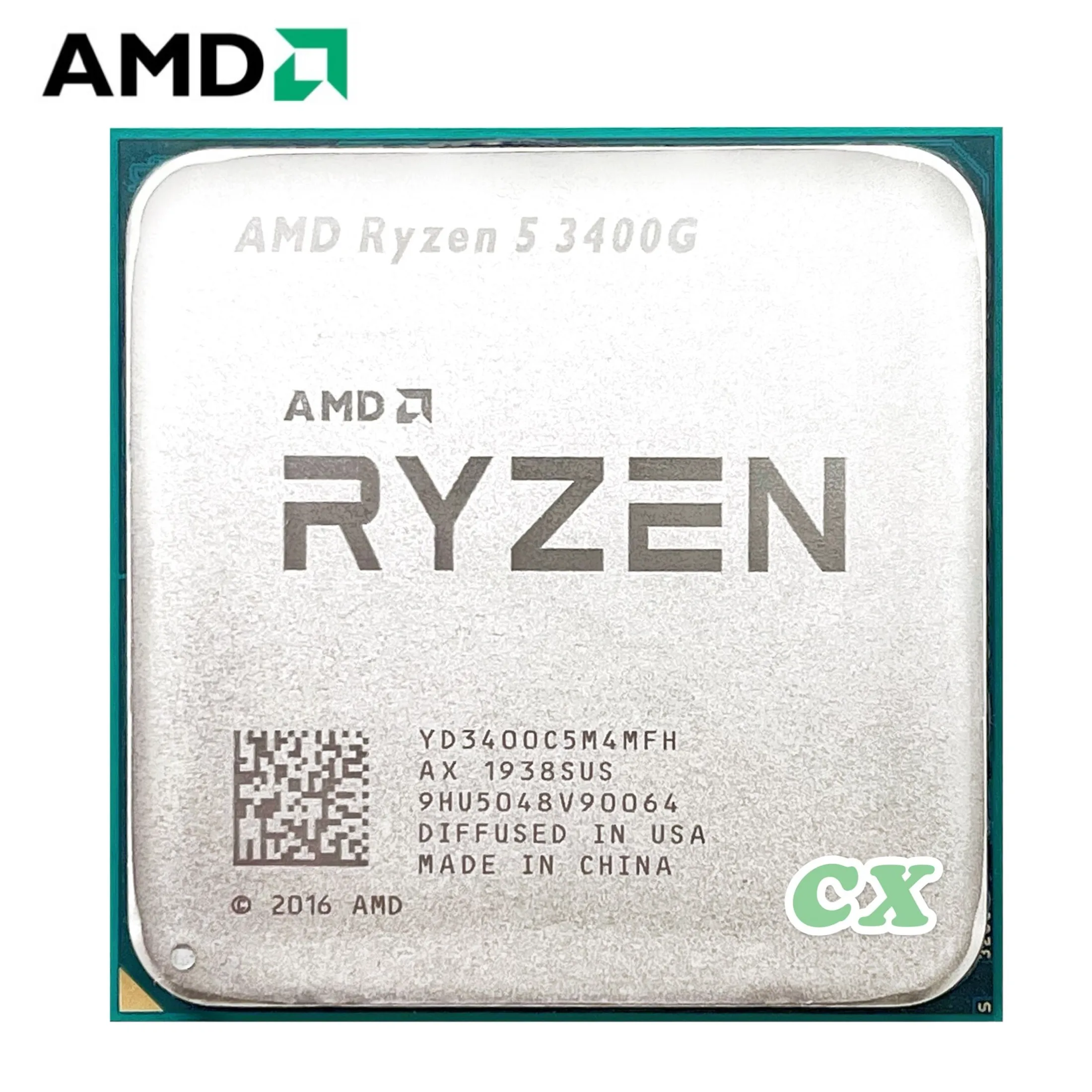 Процессор AMD Ryzen 5 3400G для ПК центральный процессор компьютера 4 ядра 8 нитей 65 Вт