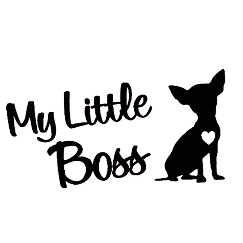 Наклейка My Little Boss ChihuahuaCar собака для грузовика фургона ноутбука автомобиля