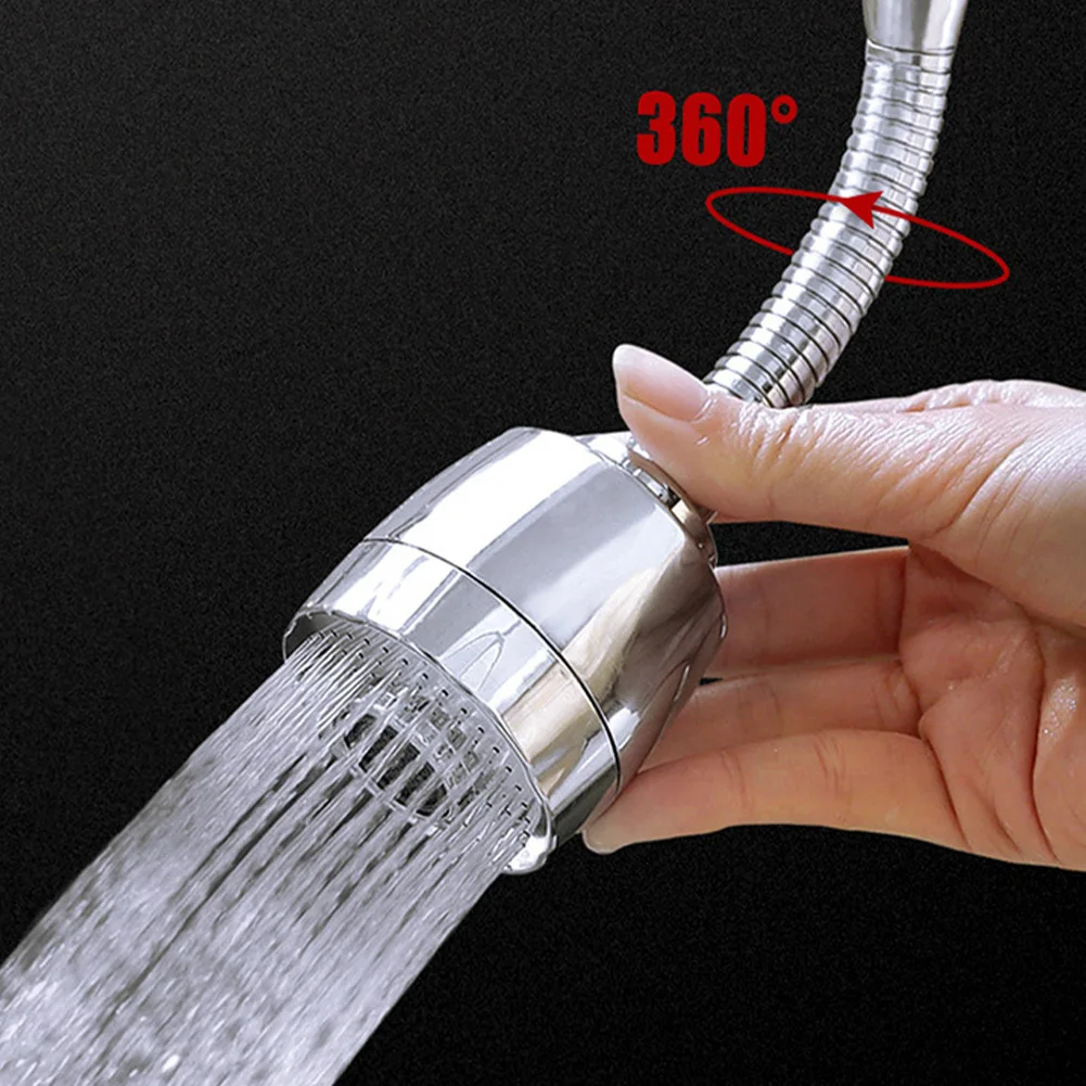

3 Modes 360°Rotatable Bent Water Saving Kitchen Fauce Aerator Extended Hose Faucet Nozzle Bubbler Kitchen Faucet Head New