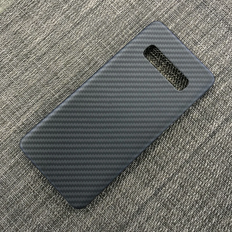 Чехол для samsung S10, роскошный тонкий жесткий чехол из настоящего матового углеродного волокна, противоударный чехол для телефона для samsung S10 Plus, чехол