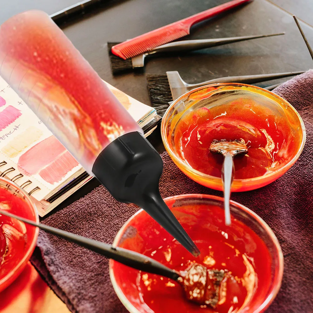 Флакон для окрашивания волос цветная бутылка смешивания аппликатор с черным