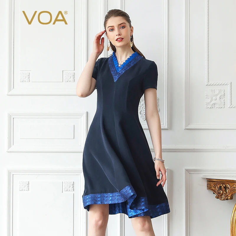 тяжёлая работа шелковый офис г - жа женское платье на с V женский блуд юбка одежда