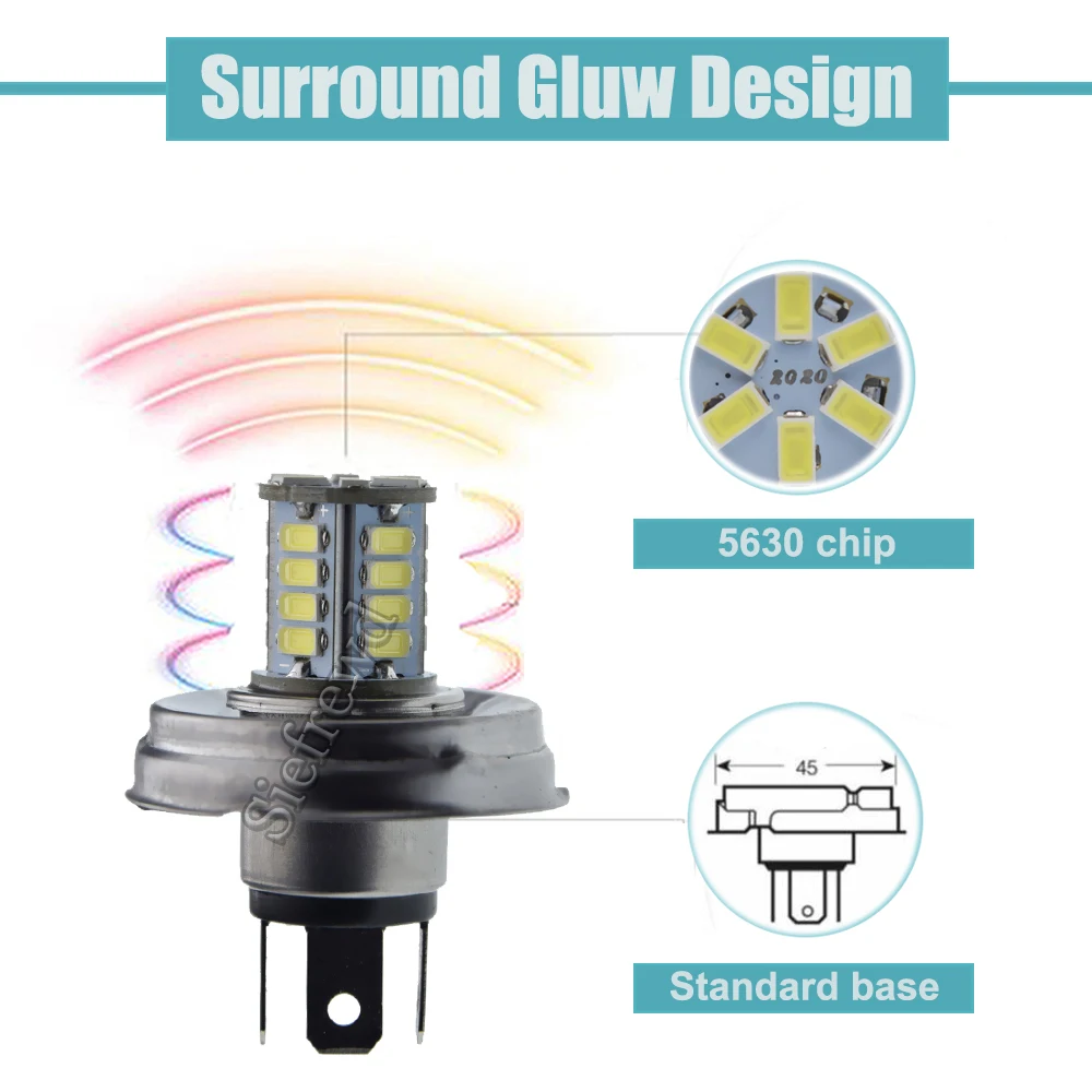 1 шт. P45T R2 водить мотоцикл головной светильник лампы для роста растений 6V