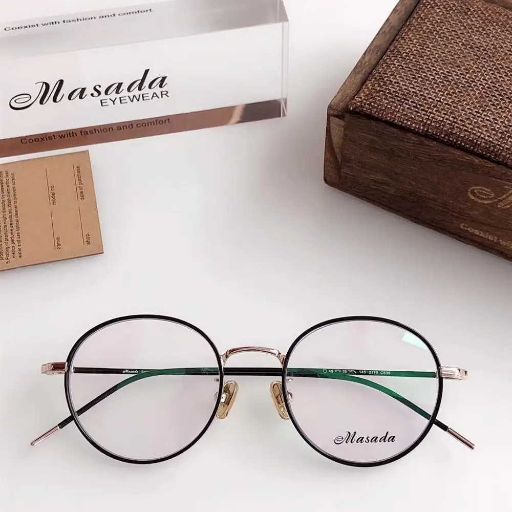 Японская оправа для очков мужчин ультралегкие круглые очки близорукости женщин