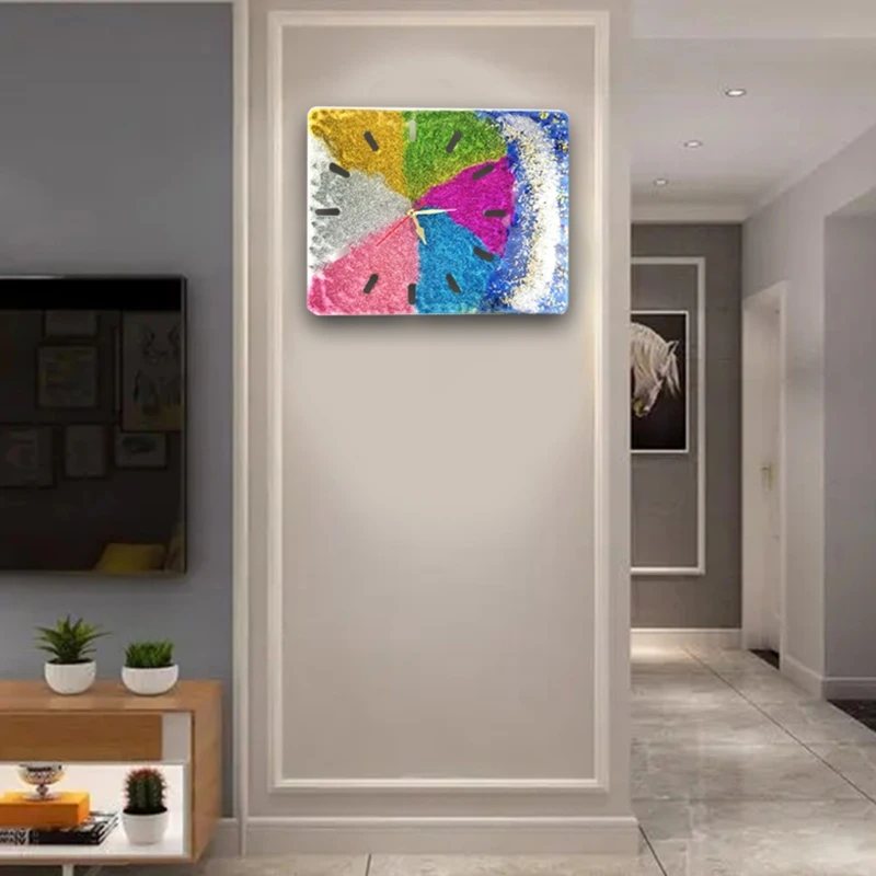 D0LC часы полимерные формы для смолы большие круглые/квадратные силиконовые