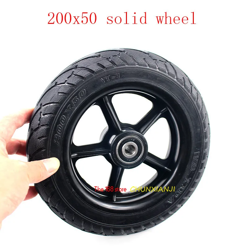 Lightning shipping 8 дюймов шина 200x50Solid Wheel Fit Hoverboard двухслойный самобалансирующийся скутер Ховерборд 200*50 шины