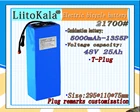 Аккумулятор для электрического велосипеда LiitoKala, 48 В, 25 Ач, 21700, 5000 мАч, 13S5P, 500 Вт, аккумулятор для скутера, 48 В, 25 Ач