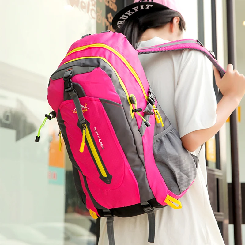 

Outdoor Camping Waterproof Backpack Men High Capacity Mountaineering Backpacks Unisex Hiking Cycling Travel Bag Pack Sports Bags