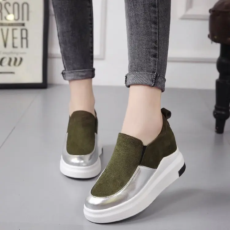 Новое поступление женская обувь на танкетке повседневные кроссовки zapatillas mujer