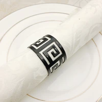 8pcslot new style napkin buckle metal napkin ring multi color hollow tabletop decorative napkin ring