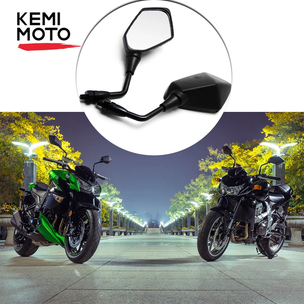 KEMiMOTO мотоцикл заднего вида боковое зеркало запчасти для Kawasaki Z750 ER6N Z1000 Z 750 1000 KLE400 KLE500 для Benelli BN600 BJ600GS