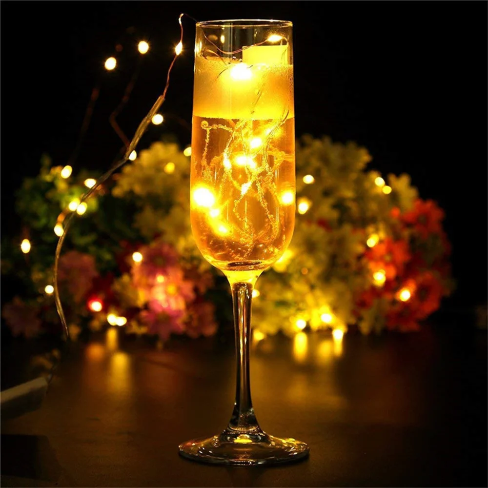 Рождественская светодиодная гирлянда с питанием от батарейки АА 5 м 10 2