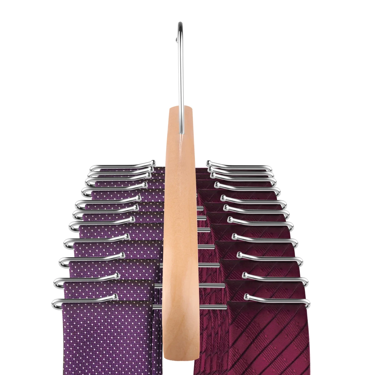 

24 Hooks Storage Rack Tie Belt Organizer Rotating Ties Hanger Holder Closet Organization Wardrobe Finishing Rack
