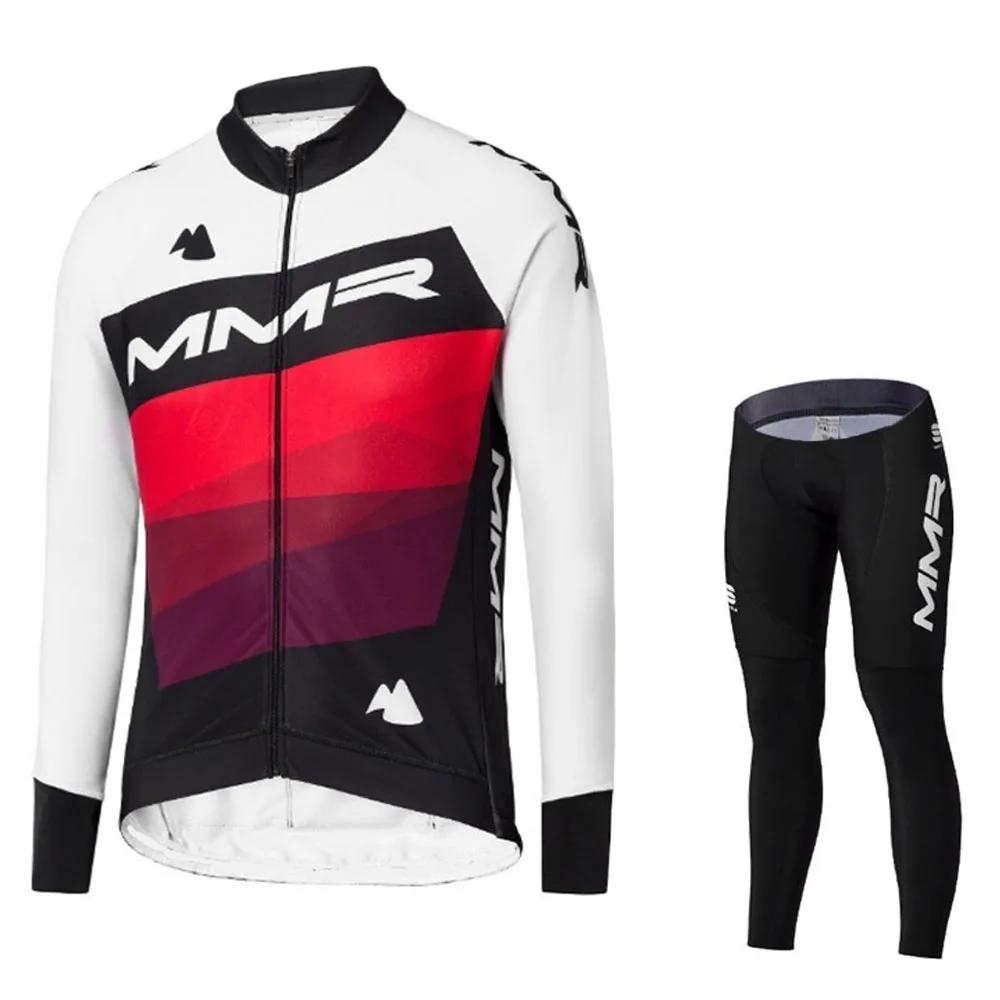 

Suit MMR 2021 Cycling Clothes Men's Jersey Outdoor Riding Bike Jersey MTB Clothing Top Bib Long Pants Maillot Culotte