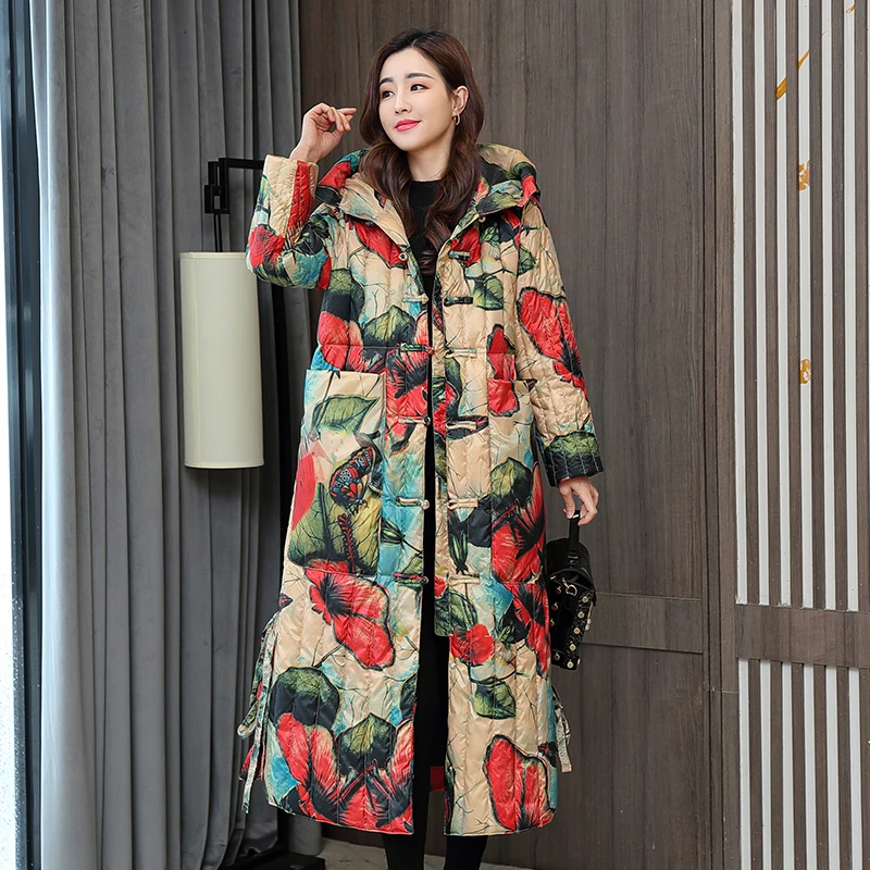 

New Winter Collection Jacket 2021 Stylish Windproof Female Coat Womens Quilted Coat Jackets Long Warm Parkas Tops
