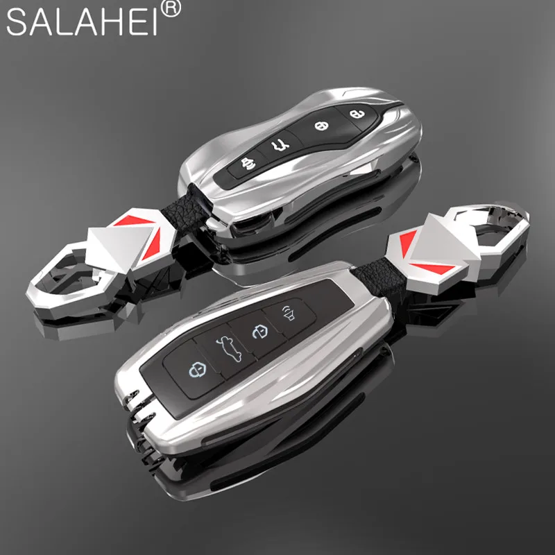 

Чехол для автомобильного ключа из цинкового сплава, защитное кольцо для Geely Atlas Boyue NL3 EX7 Emgrand X7 EmgrarandX7 SUV GT GC9 Borui SUV GT