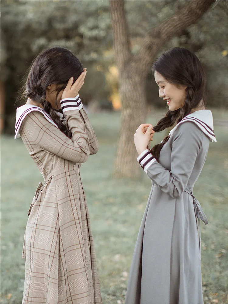 2019 Новая модная женская одежда осеннее и зимнее платье с длинными рукавами