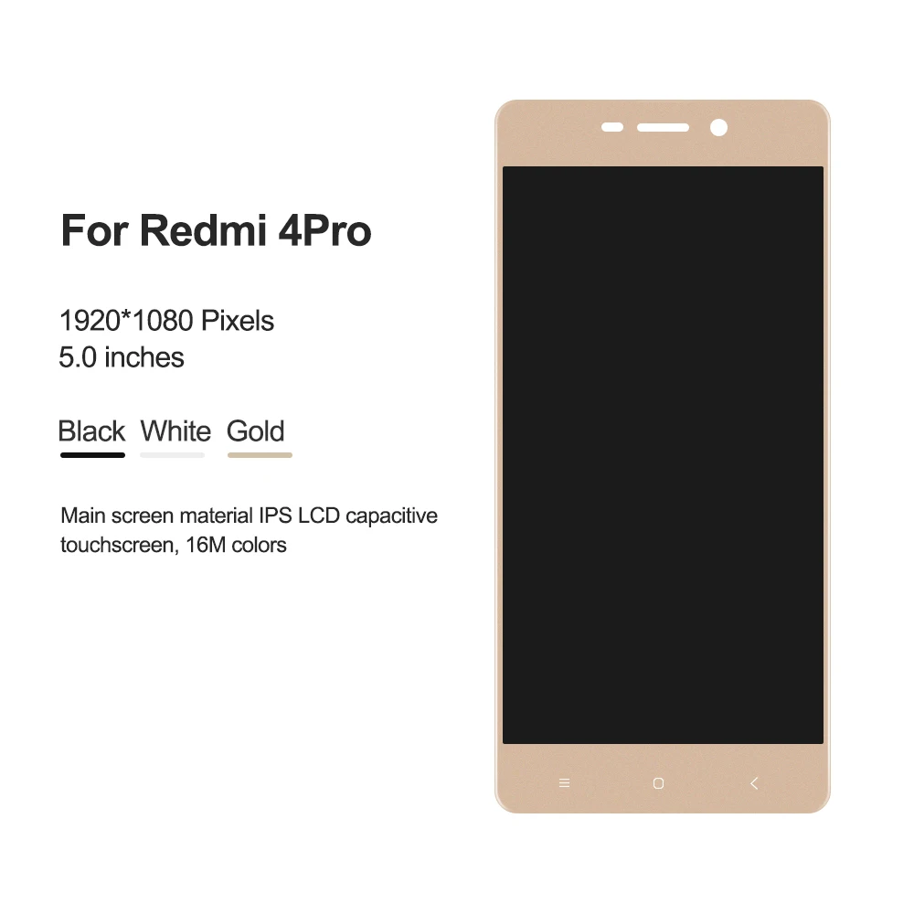 ЖК дисплей 5 0 дюймов для Xiaomi Redmi4 Prime сенсорный экран панель дигитайзер замена 4Pro
