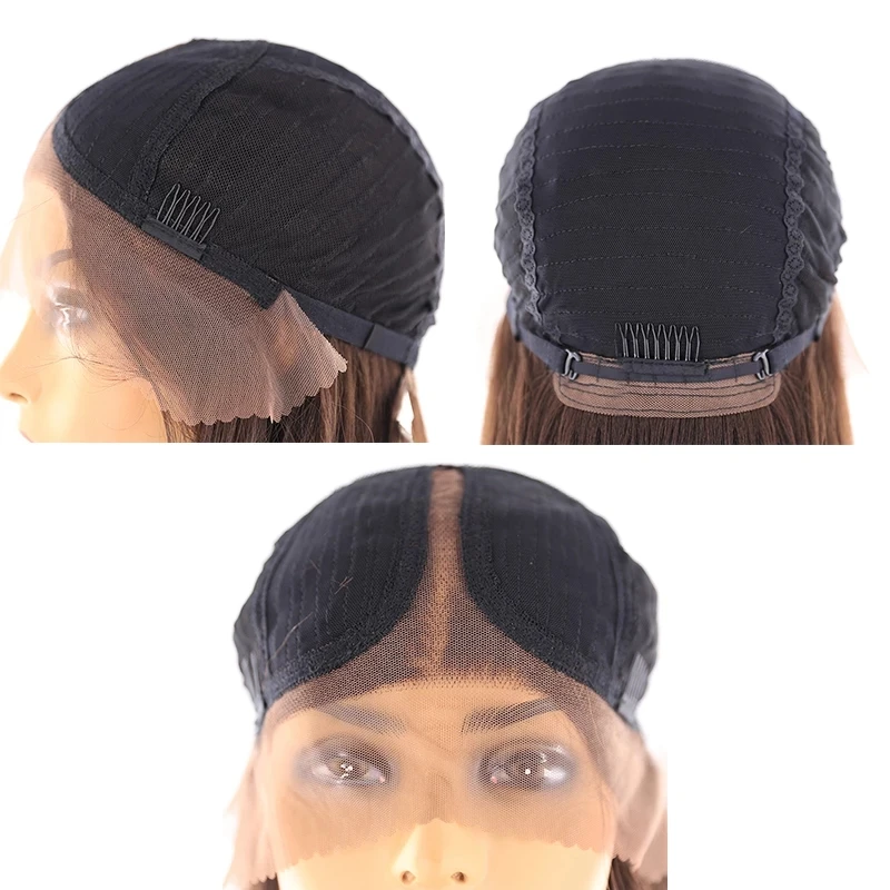 

SiNuo Long Body Wave Wigs Natural Ombre Black Pink Cosplay Hair 131+51 Synthetic Middle T Part Lace Perruques for Women