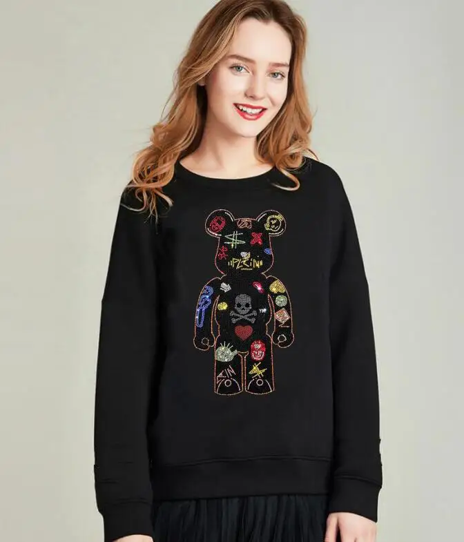 2021 одежда больших размеров толстовки милые женские теплый Повседневный пуловер