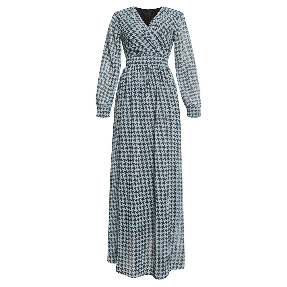 

Dress 2021 Summer New Women's Casual Long Sleeve High Waist V-neck Office Shirt Dress Female Elegant Casual Dresse Party Robe