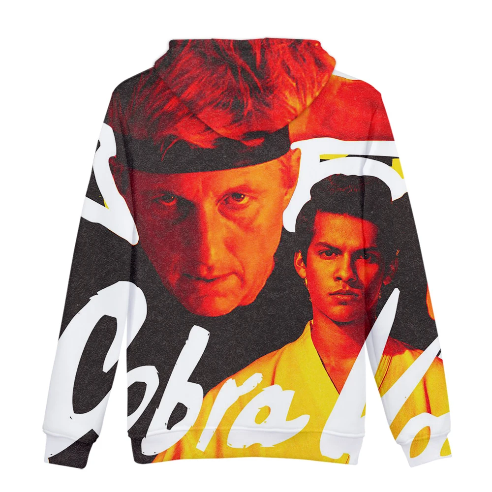 Cobra Kai толстовки и свитшоты больших размеров d для осени с хип хоп зима 3D змея мужские толстовки с принтом/женские большие размеры оптом