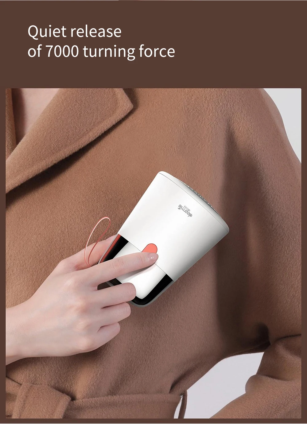 XIAOMI Deerma Dual-use Fuzz Trimmer быстрое удаление шариковых катышков для одежды, машина для удаления таблеток, DEM-MQ600