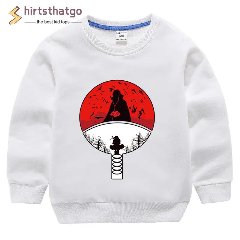 Забавные свитера с принтом Наруто для мальчиков и девочек детская осенне-зимняя